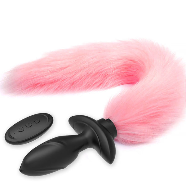 Vibrating Plug Wagging Tail Couples Fun