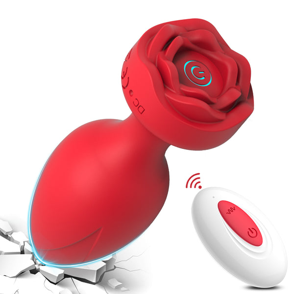 Radao - Plug Rose Vibrating Toys Prostate Massager