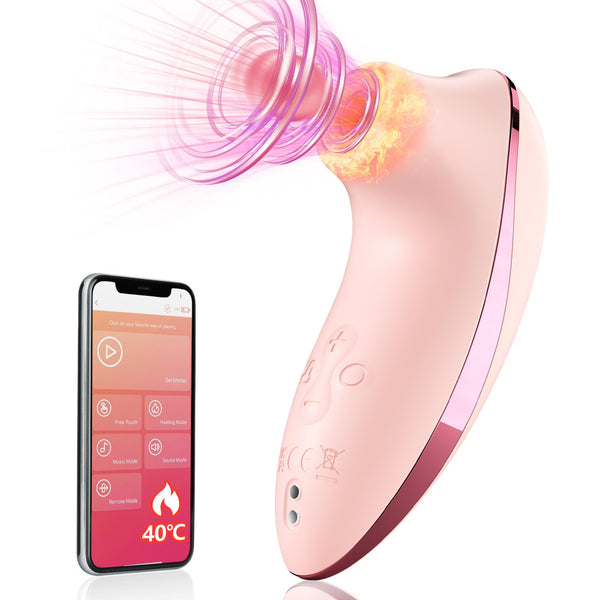 Sucking Vibrating Toys - Heating Pulse Pure Sucker APP Remote