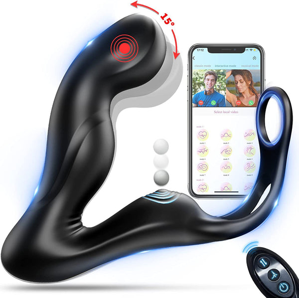 Massager Lock Ring Plug APP Control